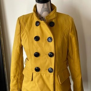 Super Cute Steve Madden Mustard Yellow Peacoat 🧥